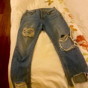 7 For All Mankind Ripped Jeans